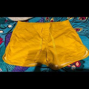 Yellow shorts new no tag